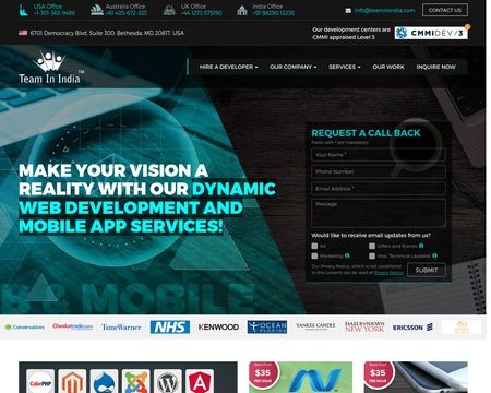 website thubmnail of Teaminindia