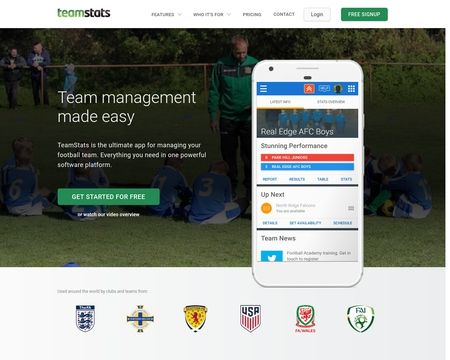 website thubmnail of Teamstats.net