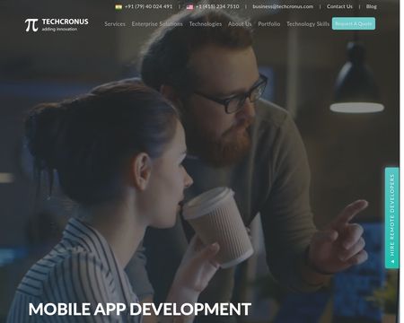 website thubmnail of Techcronus Business Solutions Pvt. Ltd.