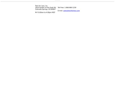 website thubmnail of Tech For Less