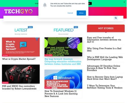 website thubmnail of TechGYO