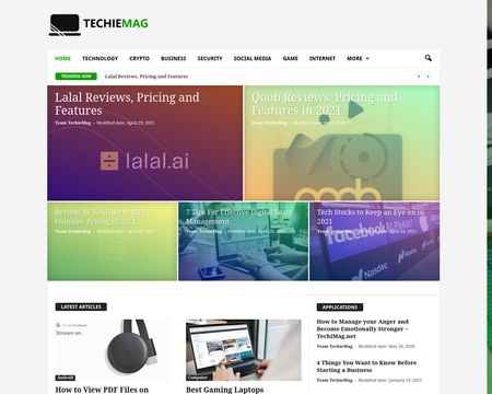 website thubmnail of Techiemag.net