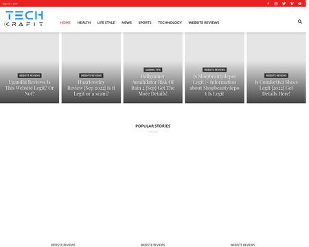 website thubmnail of Techkrafit