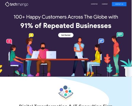 website thubmnail of Techmango.net