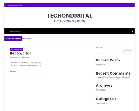 website thubmnail of Techondigital
