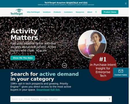 website thubmnail of Techtarget