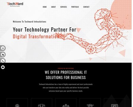 website thubmnail of Techwardinfosolutions