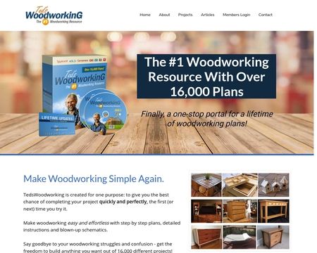 website thubmnail of TedsWoodworking