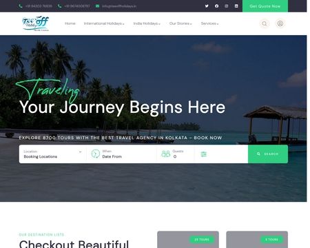 website thubmnail of Teeoffholidays.in