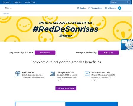 website thubmnail of Telcel