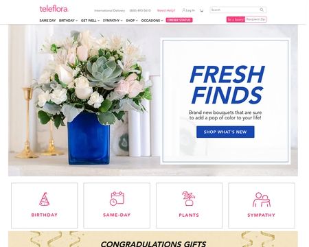 website thubmnail of Teleflora