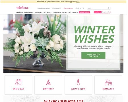 website thubmnail of Teleflora