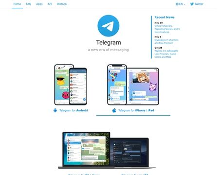 website thubmnail of Telegram.me