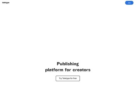 website thubmnail of Teletype.in