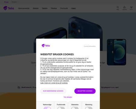 website thubmnail of Telia