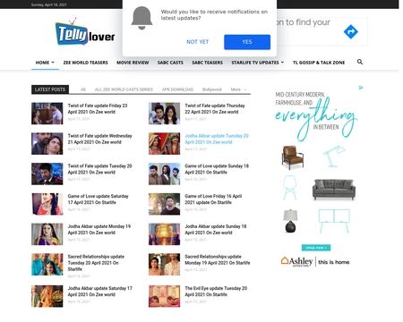 website thubmnail of Tellylover