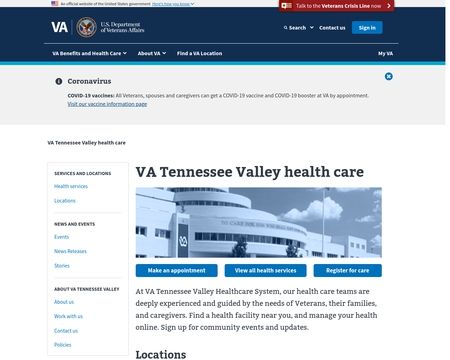 website thubmnail of Tennessee Valley Healthcare System