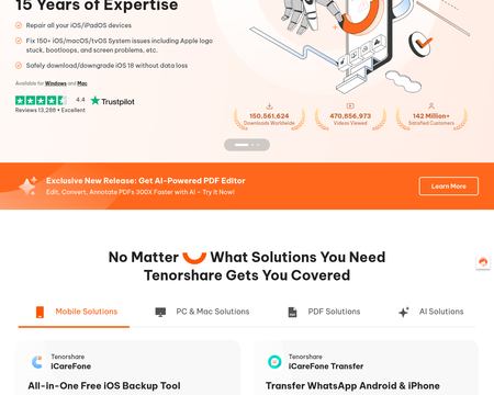 website thubmnail of Tenorshare