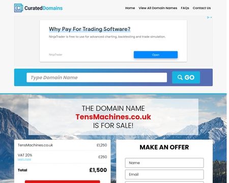 website thubmnail of TensMachines.co.uk