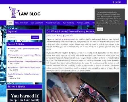website thubmnail of Law Offices of Terry Hyatt, P.C.