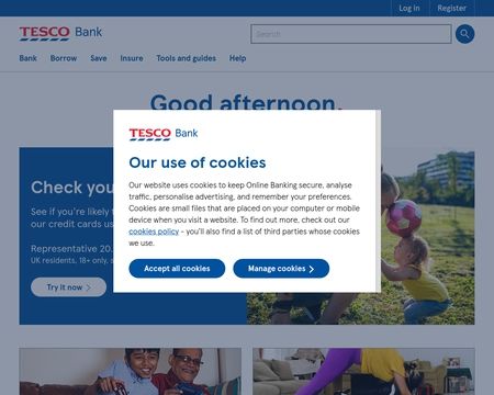 website thubmnail of Tesco Bank