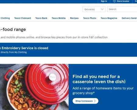 website thubmnail of Tesco Non Food