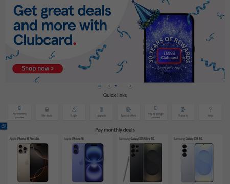 website thubmnail of TescoMobile