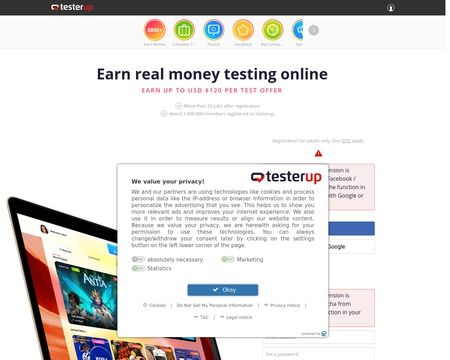 website thubmnail of Testerup