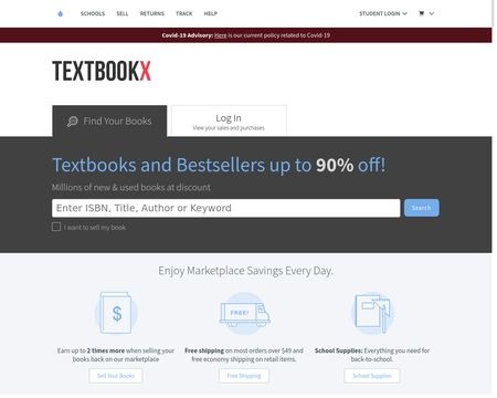 website thubmnail of TextbookX.com