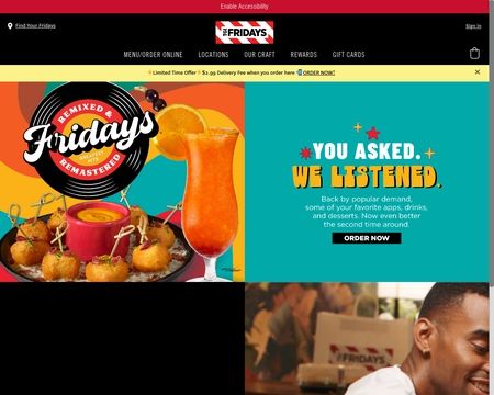 website thubmnail of TGI Fridays
