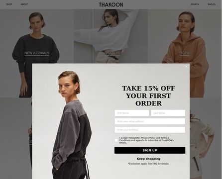 website thubmnail of Thakoon