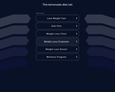 website thubmnail of The-lemonade-diet.net