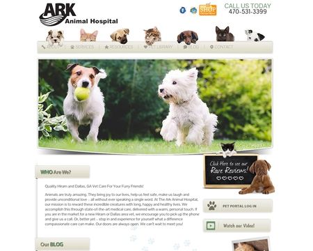 website thubmnail of Thearkvet.net