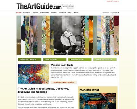 website thubmnail of Theartguide