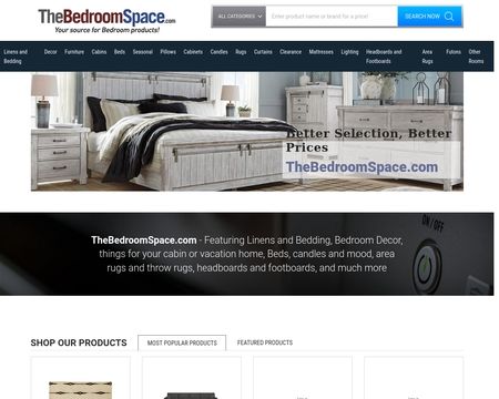 website thubmnail of TheBedroomSpace.com
