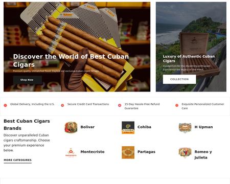 website thubmnail of Thebestcubancigars