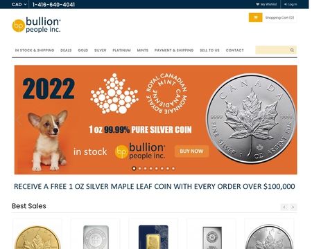 website thubmnail of The Bullion People