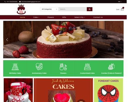 website thubmnail of The Cake King