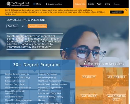 website thubmnail of The Chicago School of Professional Psychology - Online School