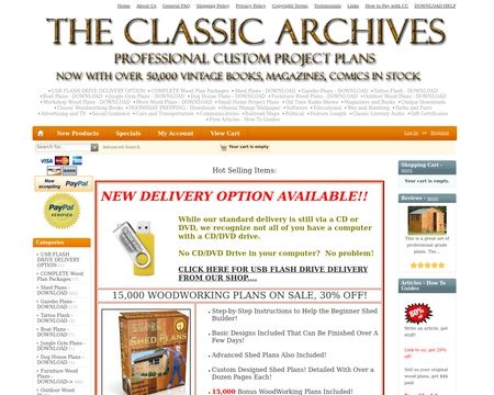 website thubmnail of TheClassicArchives
