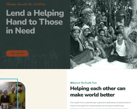 website thubmnail of Thecurabletrust.org