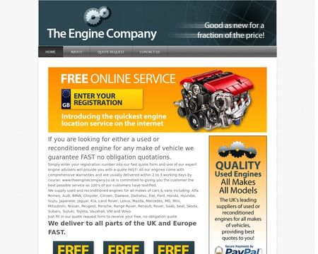 website thubmnail of Theenginecompany.co.uk