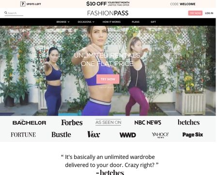 website thubmnail of FashionPass