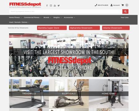 website thubmnail of Fitness Depot