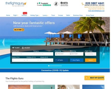 website thubmnail of Theflightsguru