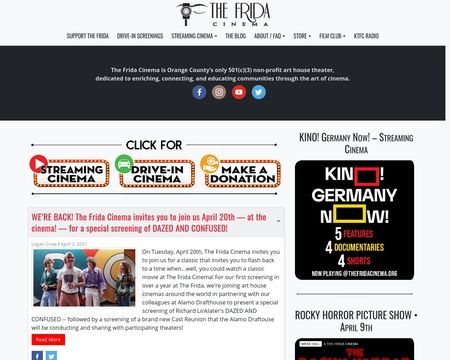 website thubmnail of Thefridacinema.org