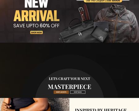 website thubmnail of Thegenuineleather