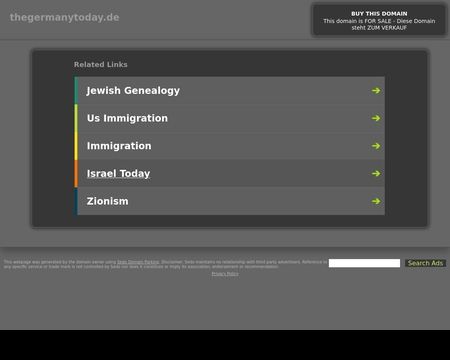 website thubmnail of The Germany Today