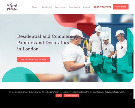 website thubmnail of Thegoodpainter.co.uk