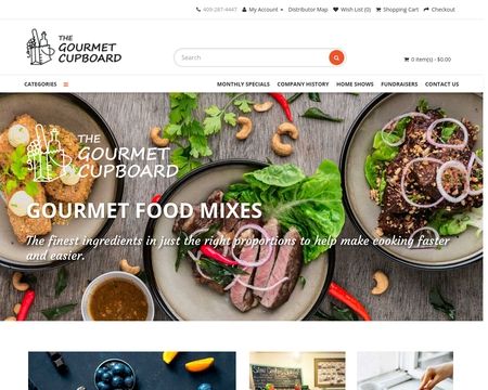 website thubmnail of The Gourmet Cupboard